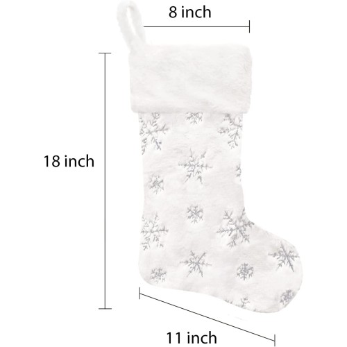 Elegant personalised christmas stocking with name