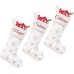 Elegant personalised christmas stocking with name