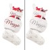 Elegant personalised christmas stocking with name