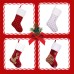 Christmas decoration on fireplace Santa stockings